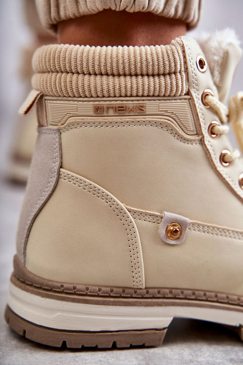 Women's Warm Boots Trappers Beige Liv