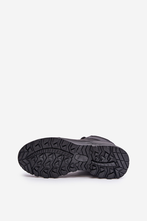 Buty Trekkingowe Sportowe Lekkie Ocieplane Męskie Czarne McBraun