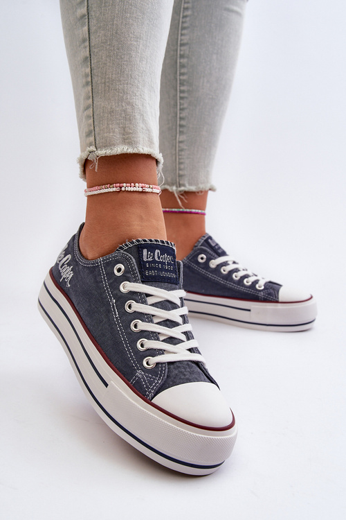 Trampki Gruba Podeszwa Damskie Granatowe Lee Cooper LCW-24-31-2220