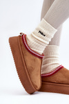 Slippers On Thick Sole In Brown Eco Suede Sylva