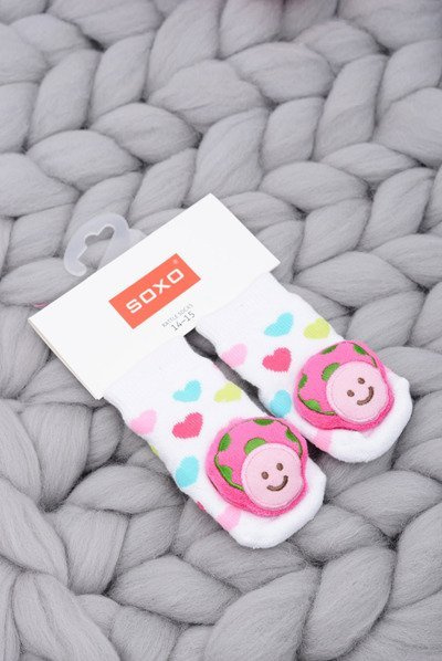 Infant Socks with Mushroom Rattle Soxo