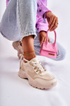 Women's Suede Sports Shoes Sneakers Light beige Britany