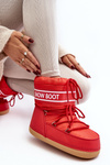 Women's lace-up snow boots Red Soia