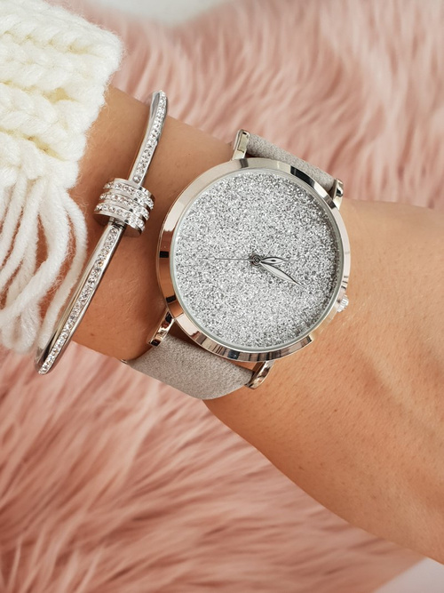 Women's Ernest Watch with Brocade Gray Tiguan