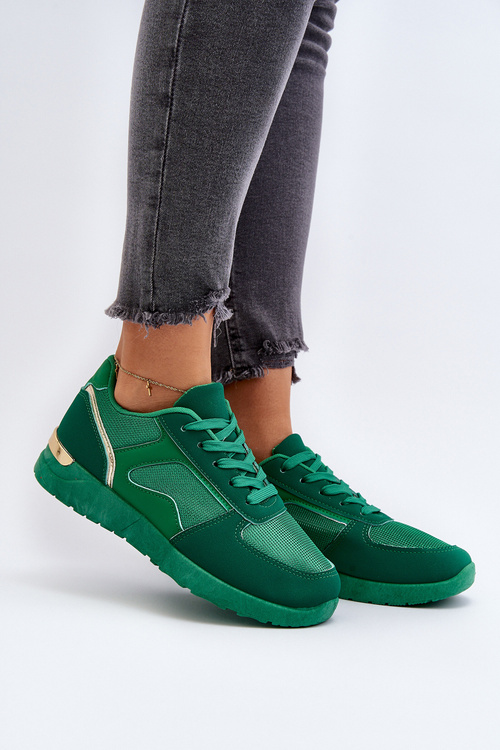Buty Sportowe Sneakersy Damskie Zielone Kleffaria TA-231