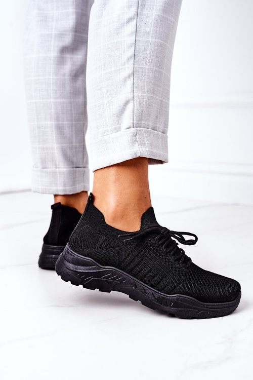 Women's Sport Shoes Sneakers Black Ruler