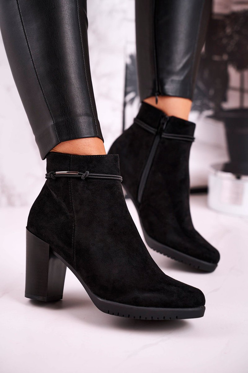 Women’s Ankle Boots Sergio Leone Suede Black BT306