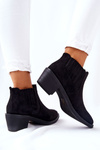 Suede Slip-on Boots Black Assanella