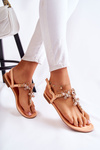 Women's Sandals Flip-Flops With Decorative Butterflies Orange Lonnie
