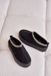 Women's Platform Slippers With Embroidery Black Neroma