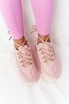 Women's Sneakers On A Chunky Sole Pink Good Mood