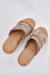 Women's Wedge Sandals With Braiding Multicolor Norozi