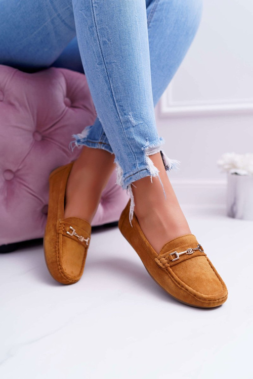 Mokassins Women's Lightweight Eco-suede Camel Think