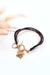 Bracelet Teddy Bear Black and Gold Delilah