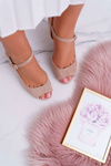 Women's Stiletto Sandals Sergio Leone SK808 Dali Beige