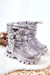 Children's Warm-up Snowboots with zip Silver Cleome