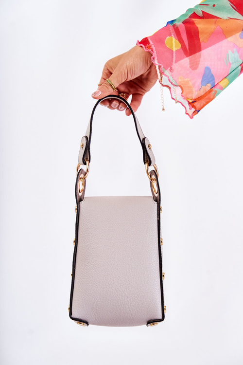 Small Women's Handbag With Ornament Grey Ellies