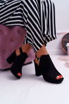 Women's Stiletto Sandals Open Toe Black Montree
