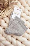Women's Socks With Embossing Grey