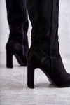 Women's Knee-High Boots Eco-Suede Black Truly Love