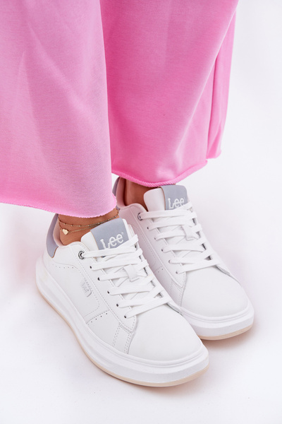 Damskie Sneakersy Na Platformie Białe LEE NAOMI WOMEN LOW 50251012.06K