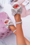 Women's Platform Platform Anchor Sandals With Bow Tie Beige Bounce