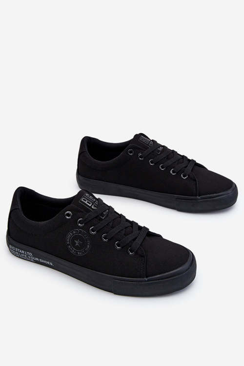 Men's Low Textile Sneakers Big Star LL174078 Black
