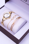 Giorgio Dario Set Gold Watch Bracelets