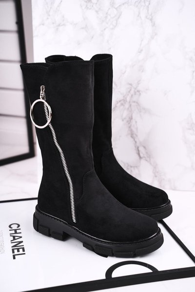 Children's Insulated High Boots Black Norabel