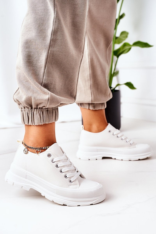 Sneakers On The Platform White Travel Time