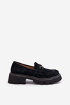 Massive Women's Suede Moccasins Black Neloria
