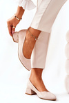 Suede pumps Lewski 3118 Beige 