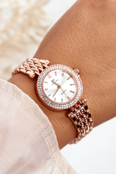 Women's Watch with Zirconia on Bracelet Giorgio&Dario GDM3411 Rose Gold