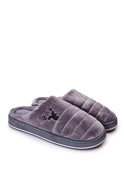 Men's padded slippers Grey Ronny