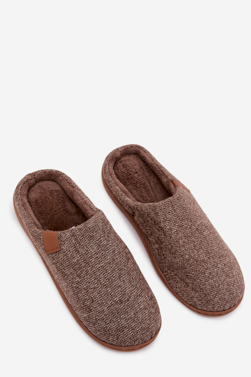 Men's Brown Slippers Serevan