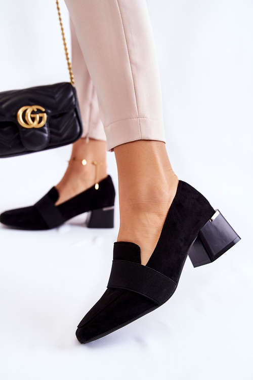 Fashionable Suede Pumps La.Fi 230033B-SU Black