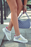 Women's Sport Leather Shoes Beige Francis