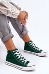 Women's Classic High-Top Sneakers Green Remos