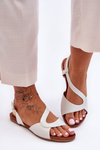 Women's Flat Sandals SBarski 541-22 Silver