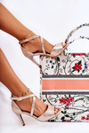 Fashionable Sandals On A High Heel Gold Loressa