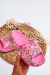 Children's Lightweight Slippers with Bears Fuchsia Evitrapa
