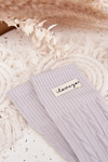 Warm Women's Socks With Wool Jasnoszare