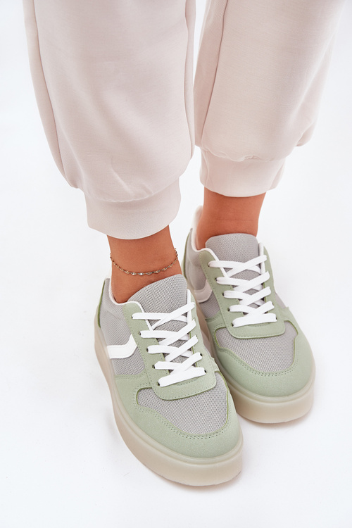 Low Women's Sneakers On Platform Green Telmira
