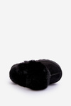Children's Slippers With Fur Black Birasta