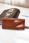 Eco Leather Smooth Women's Wallet Brown Erolia