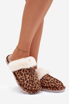 Women's slippers with fur Panterka Aceline