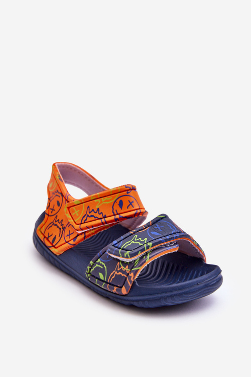 Children's Foam Light Patterned Sandals Blue-Green Malaga