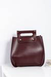 Large Women's Maroon Shoulder Handbag Chest