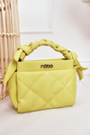Small Quilted Purse On A Chain NOBO NBAG-K1330 Yellow