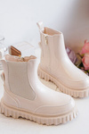 Kids Zip-Up Insulated Boots Beige Jolynn